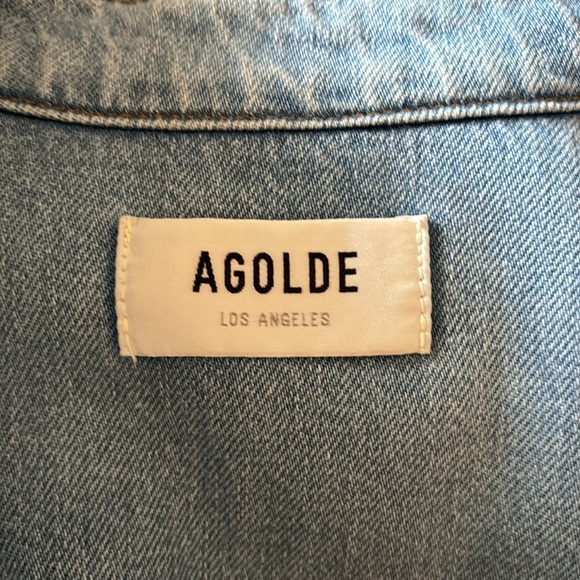 AGolde cropped over sized denim jacket - Picture 3 of 7